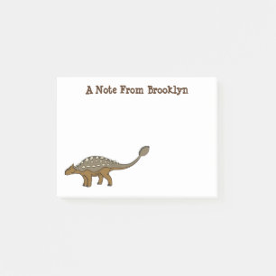 Post-it® Illustration de dinosaure blindé Ankylosaurus