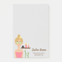 Illustration de femme blonde mignonne de spa Entre