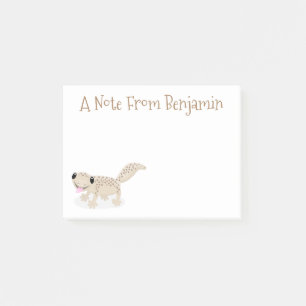 Post-it® Illustration de gecko tan tan mignon