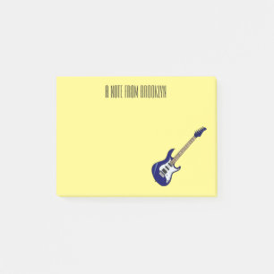 Post-it® Illustration de guitare électrique