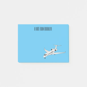 Post-it® Illustration de jet privé
