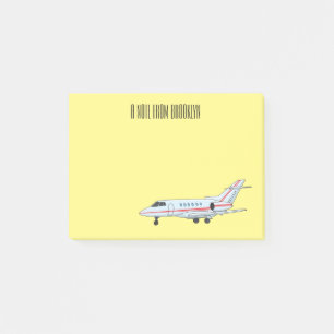Post-it® Illustration de jet privé
