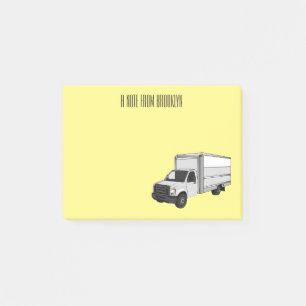 Post-it® Illustration de la caricature du camion-boîte