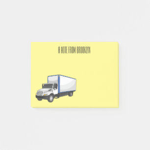 Post-it® Illustration de la caricature du camion-boîte