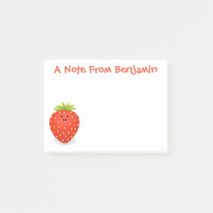 Post-it® Illustration de la fraise Cute kawaii