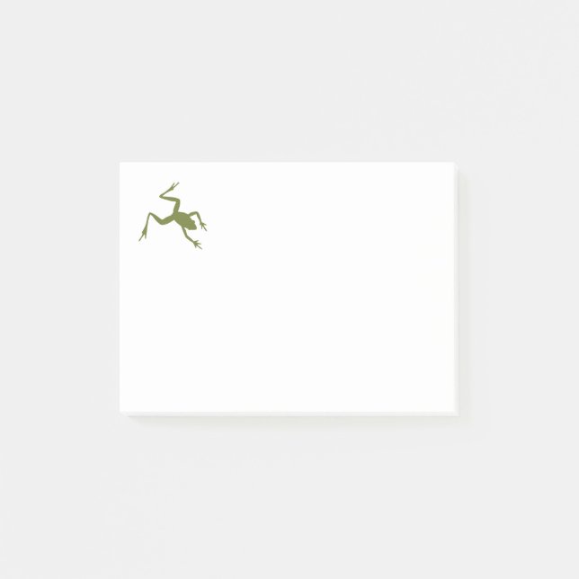 Post-it® Illustration de la grenouille verte (Devant)
