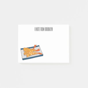 Post-it® Illustration de la tempura crevette