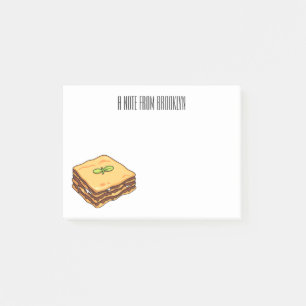 Post-it® Illustration de Lasagna