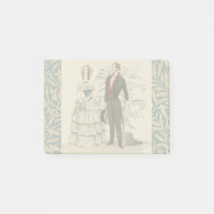 Post-it® Illustration de mariage victorien vintage 1844 