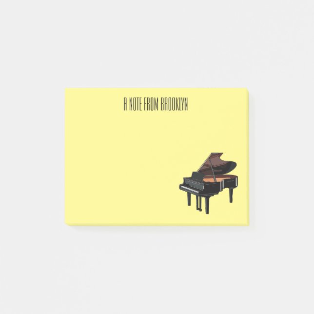 Post-it® Illustration de piano (Devant)