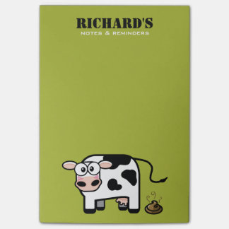 Post-it® Illustration de rougissement drôle de vache à