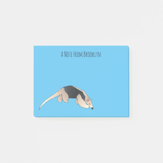 Post-it® Illustration de Tamandua (Devant)