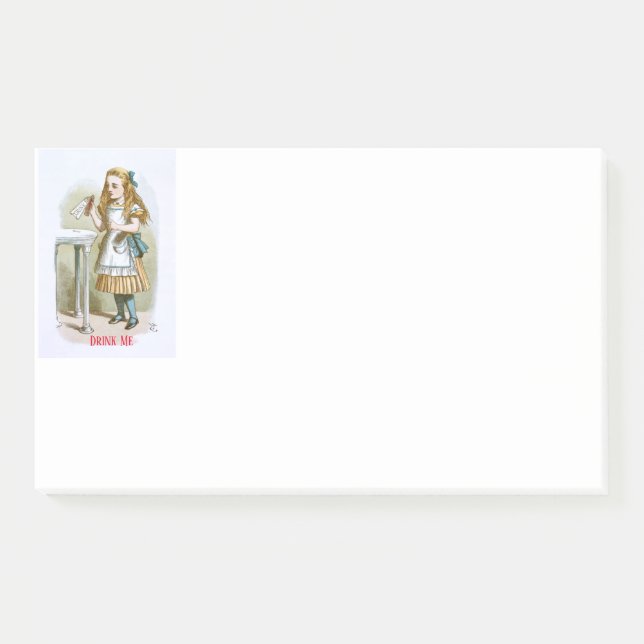 Post-it® Illustration de The Nursery Alice - Buvez-moi (Devant)