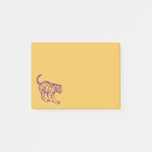 Post-it® Illustration de tigre de chat sauvage de bandes vi