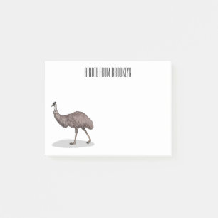 Post-it® Illustration d'Emu bird