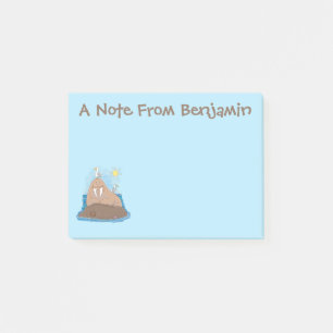 Post-it® Illustration drôle de morse joyeux