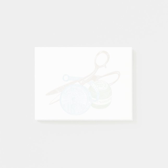 Post-it® Illustration du kit de couture Vintage (Devant)
