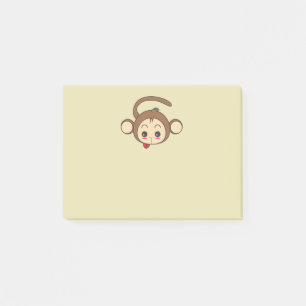 Post-it® Illustration du singe de Cute Kawaii