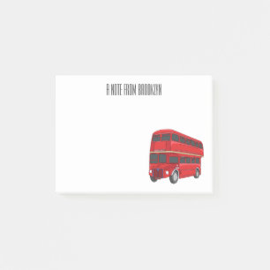 Post-it® Illustration d'un bus à deux étages