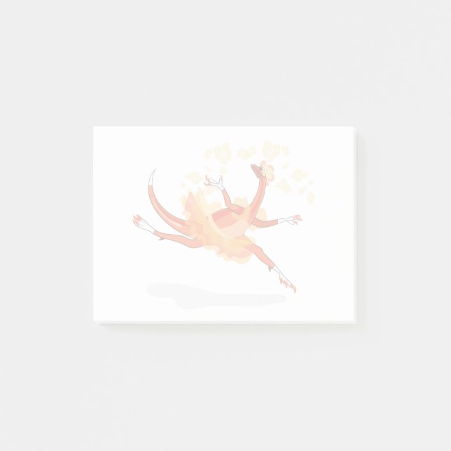 Post-it® Illustration D'Un Raptor Danseur Ballerina. 2 (Devant)