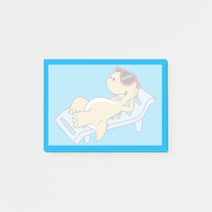 Post-it® Illustration D'Un Tyrannosaurus Rex Bain De Soleil