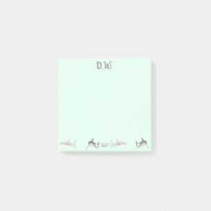 Post-it® Illustration écologique des requins océaniques viv