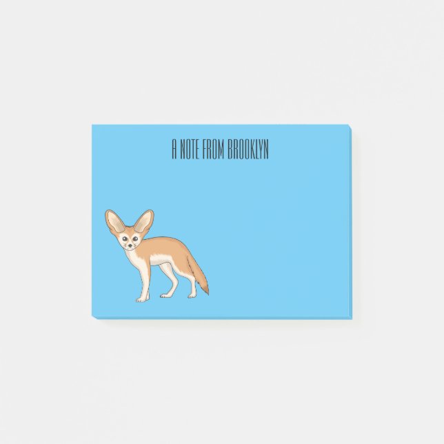 Post-it® Illustration Fennec fox (Devant)