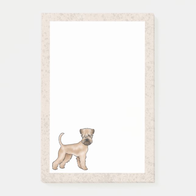Post-it® Illustration mignonne de Terrier Irlandais à poil  (Devant)