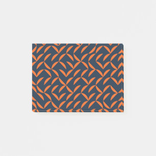 Post-it® Illustration ondulée orange, cool, moderne, tendan