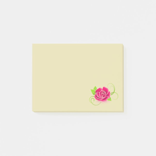 Post-it® Illustration rose (Devant)