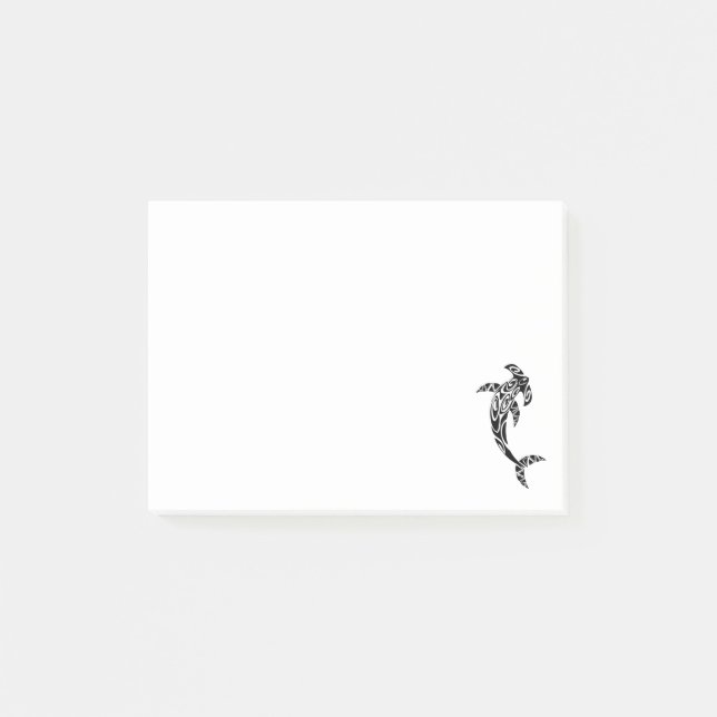 Post-it® Illustration tribale de requin de poisson-marteau (Devant)