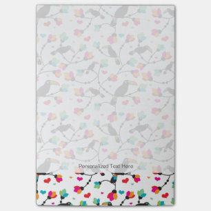 Post-it® illustration tropicale d'oiseau mignon de toucan