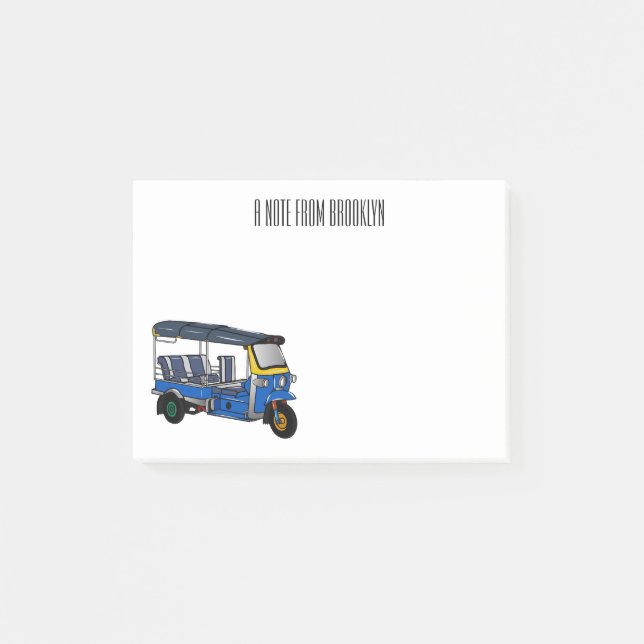 Post-it® Illustration Tuk tuk (Devant)