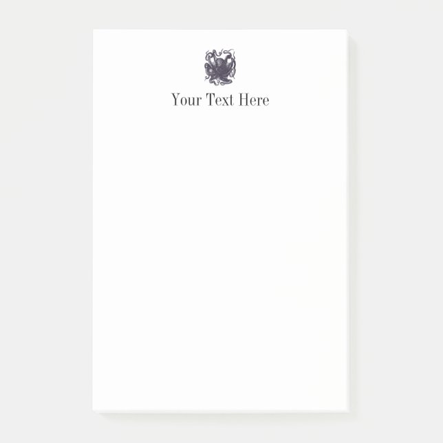 Post-it® Illustration vintage de poulpe (Devant)