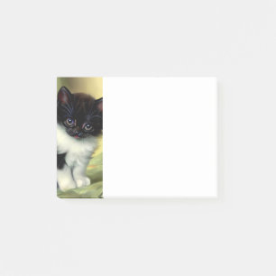 Post-it® Illustration vintage Tuxedo Kitten