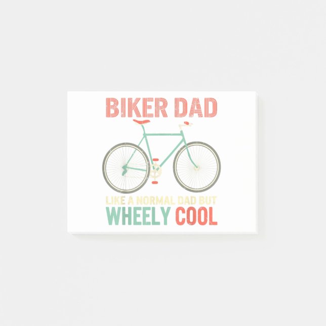 Post-it® I'm Biker Papa Fathers Day Wheely Cooler bicycle B (Devant)