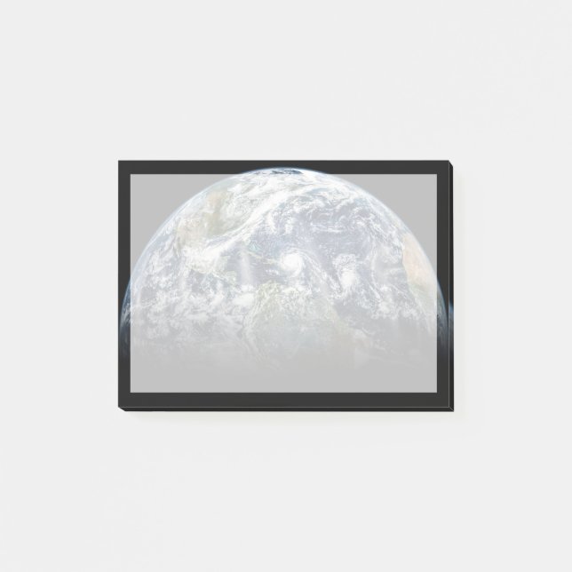 Post-it® Image Mosaïque De La Planète Terre Avec 3 Ouragans (Devant)