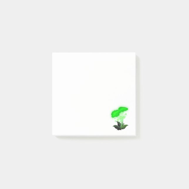 Post-it® Imaginaire Chanterelle Champignon vert brillant (Devant)