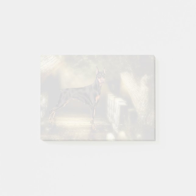 Post-it® Impression de chien Doberman Pinscher (Devant)