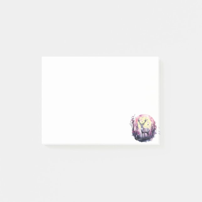 Post-it® Impression faune flore cerf artistique nature anim (Devant)