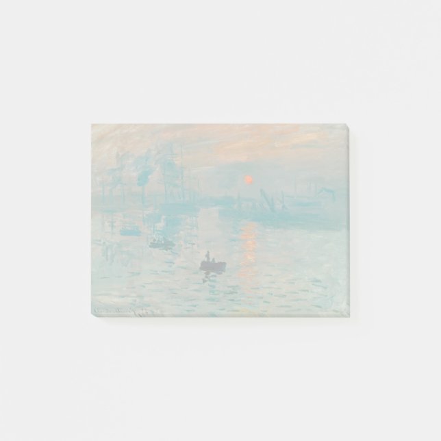 Post-it® Impression Soleil levant Claude Monet  (Devant)