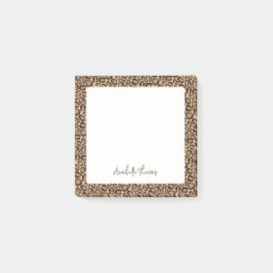 Post-it® Imprimé Léopard Monogrammé