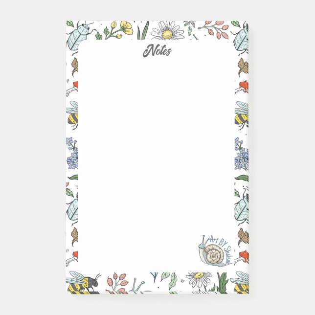 Post-it® In the Garden Notepad (Devant)