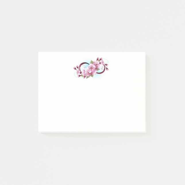 Post-it® Infini avec fleurs de cerisier (Devant)