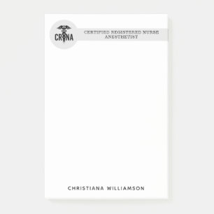 Post-it® Infirmière anesthésiste certifiée CRNA personnalis