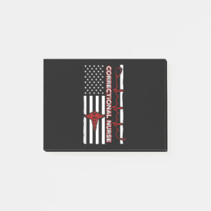 Post-it® Infirmière correctionnelle USA Drapeau Infirmière