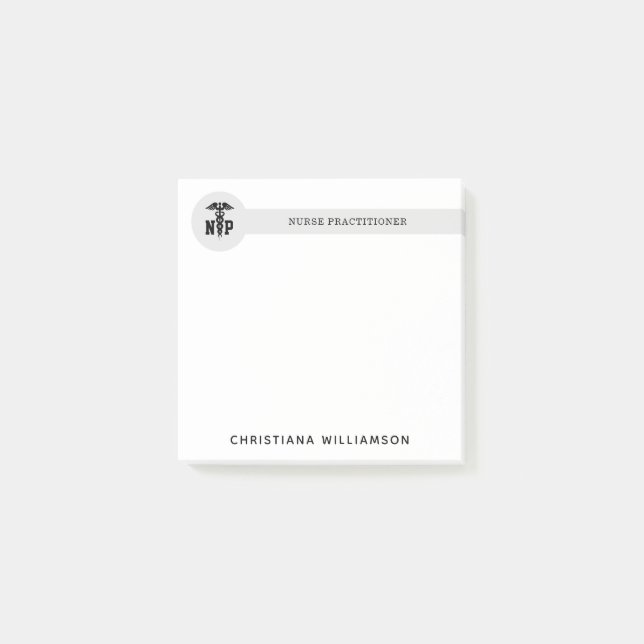 Post-it® Infirmière de NP personnalisée Praticien Diplôme C (Devant)