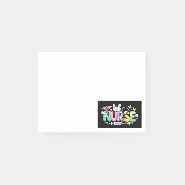 Post-it® Infirmière de Pâques mignonne Humour médical (Devant)