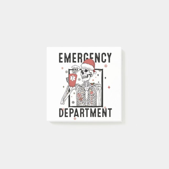 Post-it® Infirmière squelette du service des urgences amatr (Devant)
