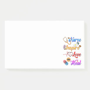 Post-it® Infirmière Sticky Inspirez Amour Guérir Méd Thérap